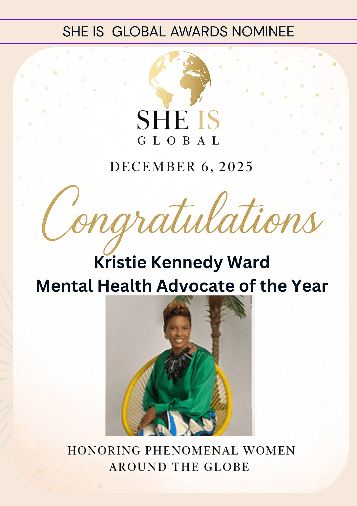 Purchase tickets to SHE IS Global Awards Ceremony.